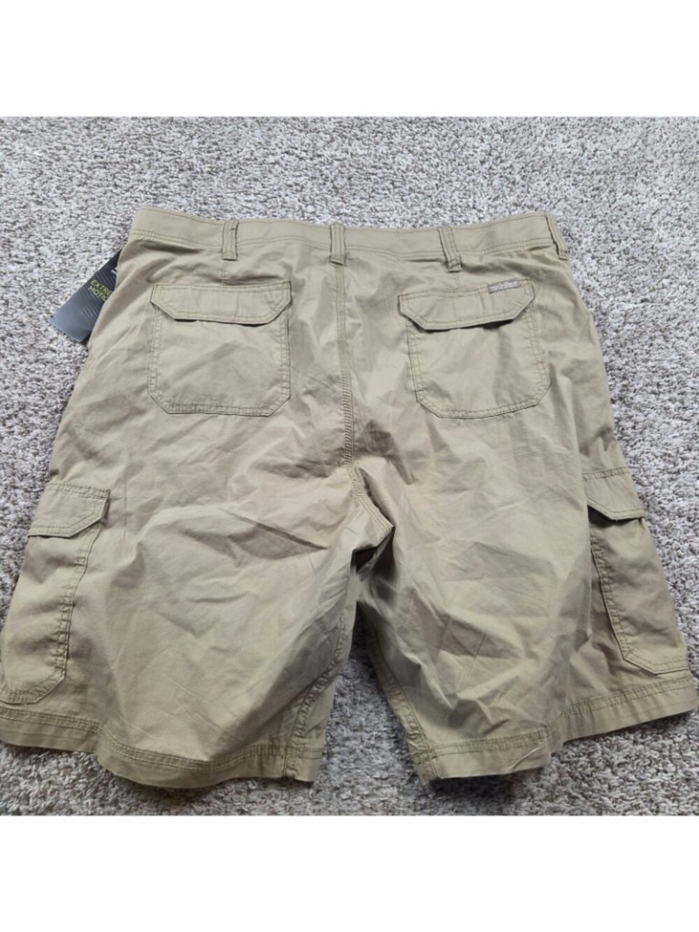 Lee Extreme Motion Cargo Shorts Mens 42 Beige Tags - Picture 5 of 6